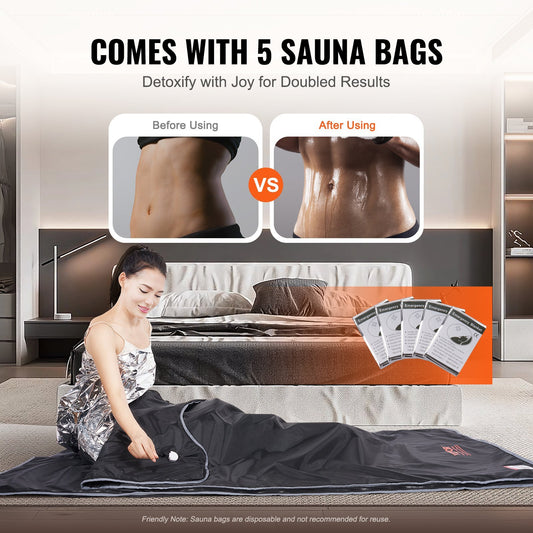 VEVOR Sauna Blanket For Detoxification, Portable Far Infrared Sauna.